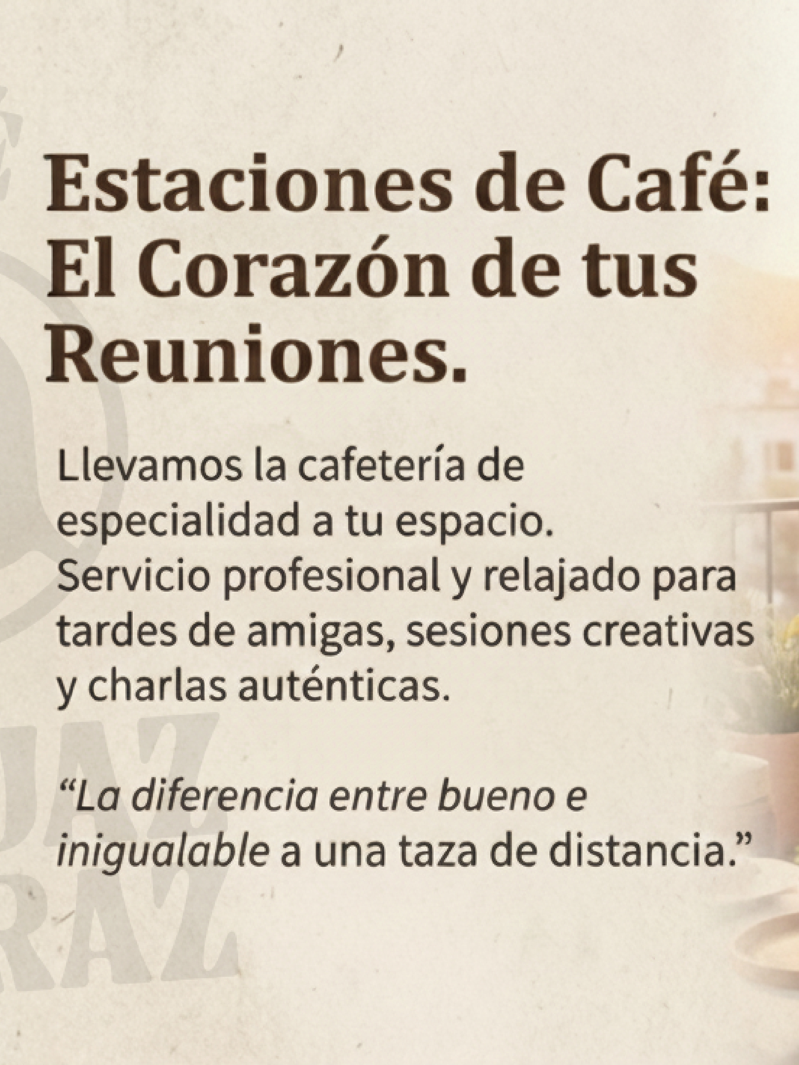 1 Estaciones de cafe